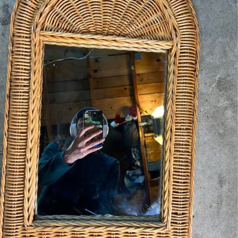 Wicker Rattan Mirror - Picture 5 of 5